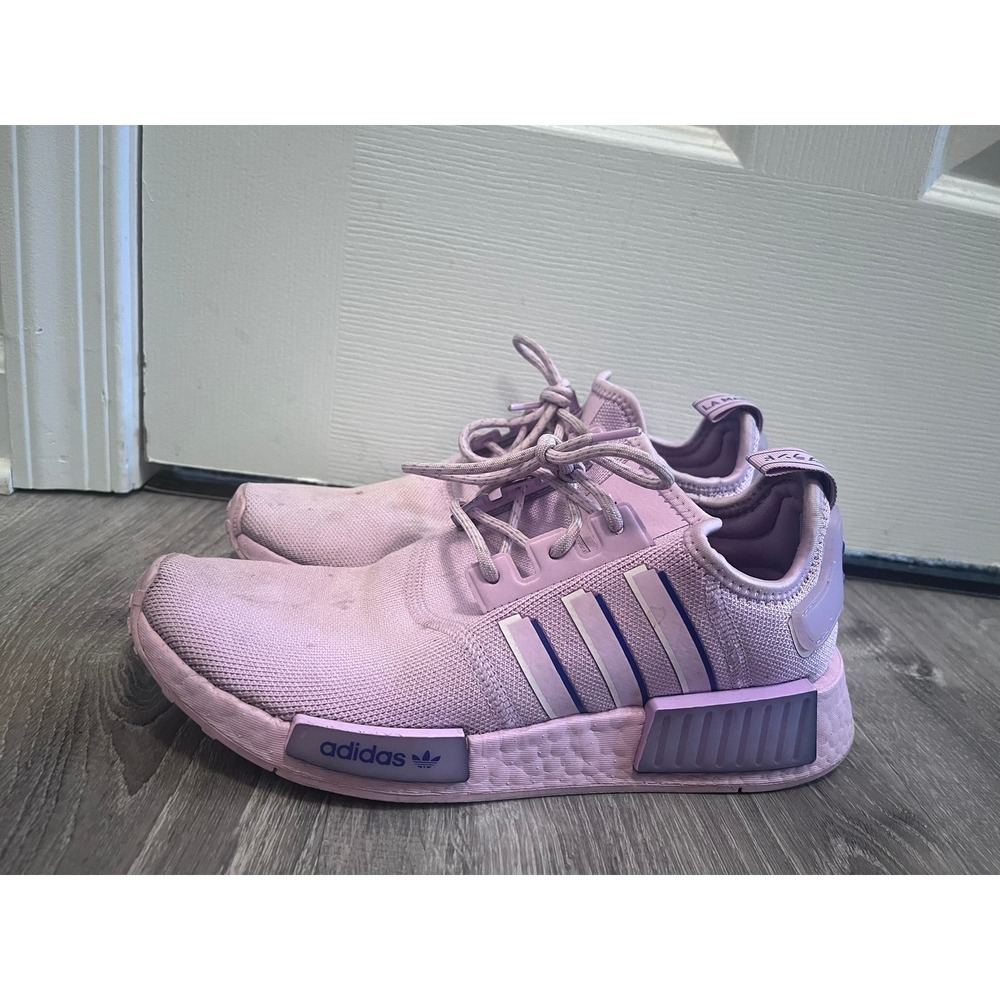 Adidas NMD R1 Orchid Purple Mesh Running Shoes Womens Sneakers